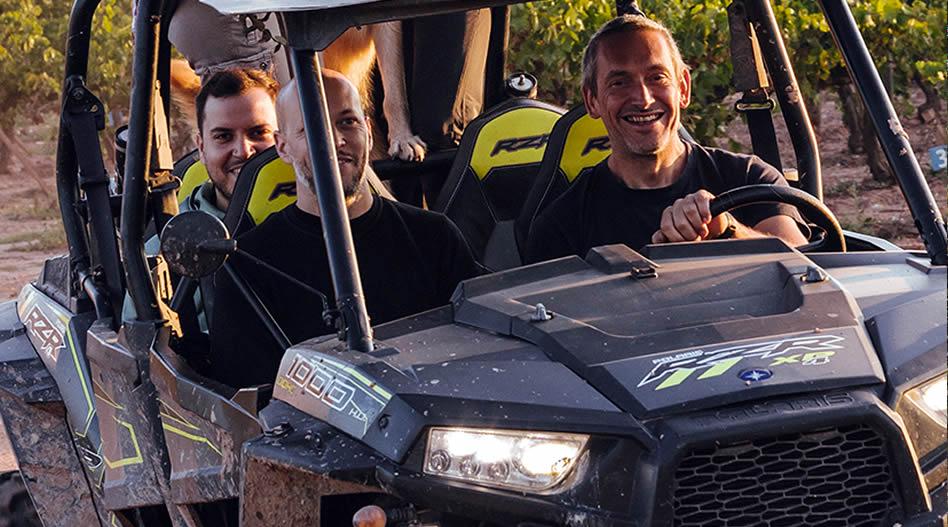 Buggie entre vinyes